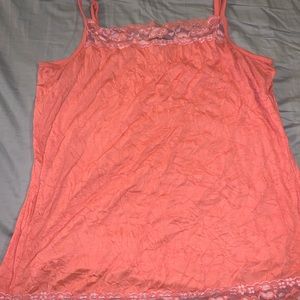 Maurices Coral crinkle tank top
